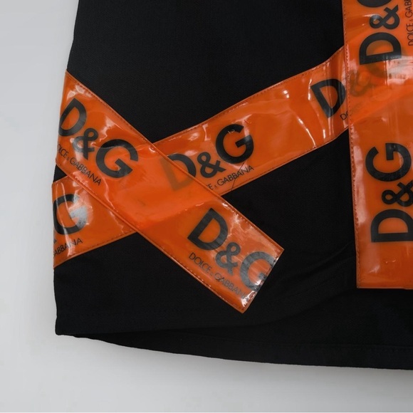 Vintage D&G Caution Tape Runway Skirt - Picture 4 of 4